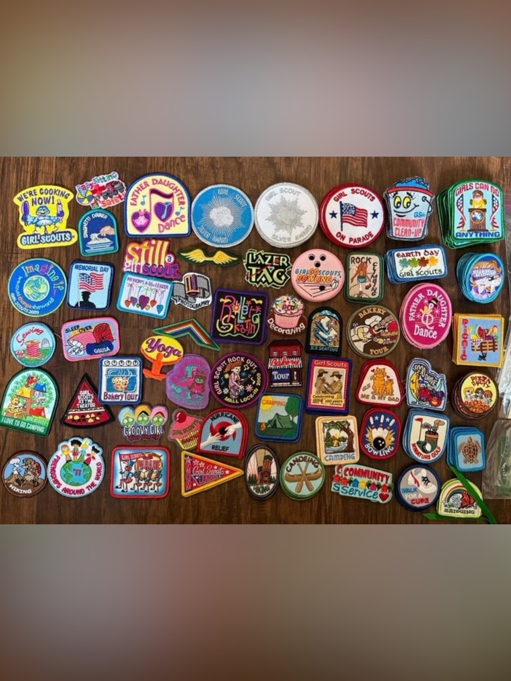 Lot of 160+ Girl Scouts Patches never issued New